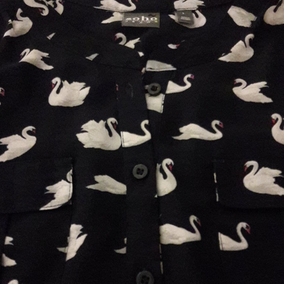 Soho sleeveless button down blouse Size L - Picture 2 of 5